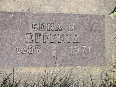 Edna Marie Hanson Effertz Gravestone - source: Mary - Find a Grave