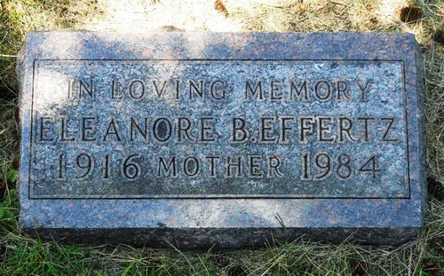 Eleanore Blau Effertz Gravestone