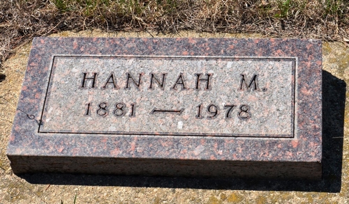 Hanna Butt Effertz Gravestone