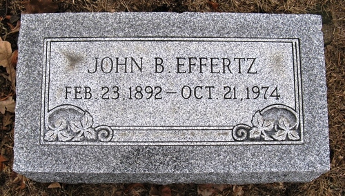 John Bernard Effertz Gravestone