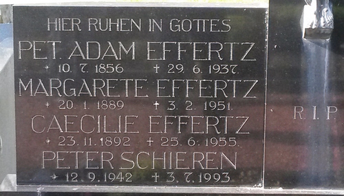 Margarete Effertz Gravestone