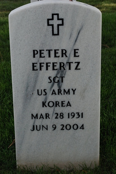 Peter Edgar Effertz Gravestone - source: Find A Grave