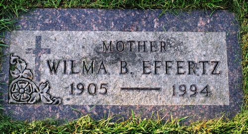 Wilma Reeves Effertz Gravestone